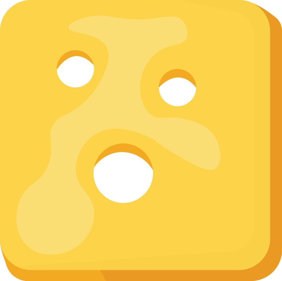 Swiss Cheese Cracker vector