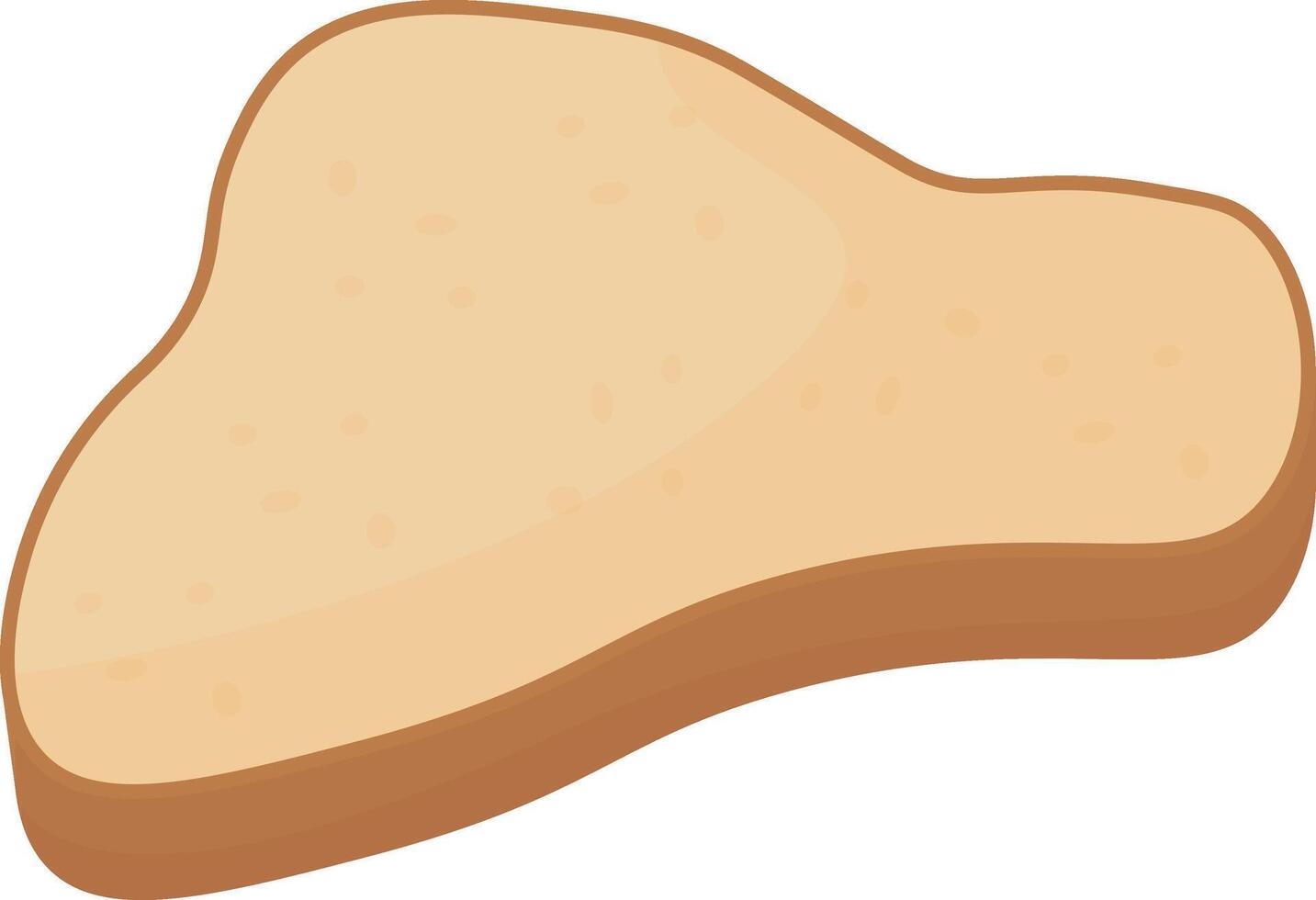 Buttered Toast Slice vector