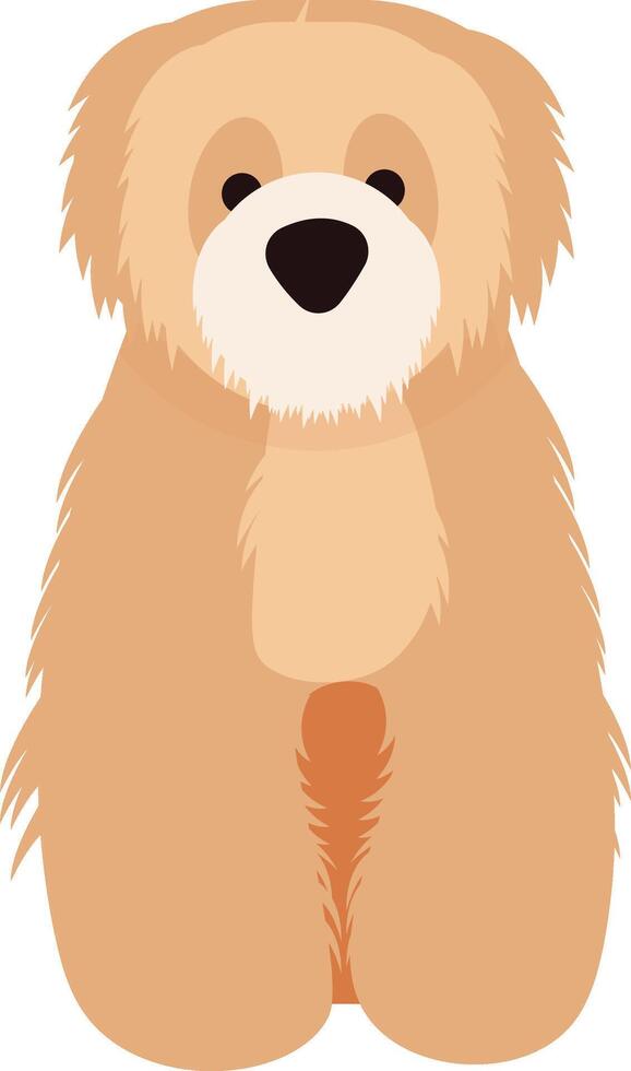 Cute Golden Retriever vector