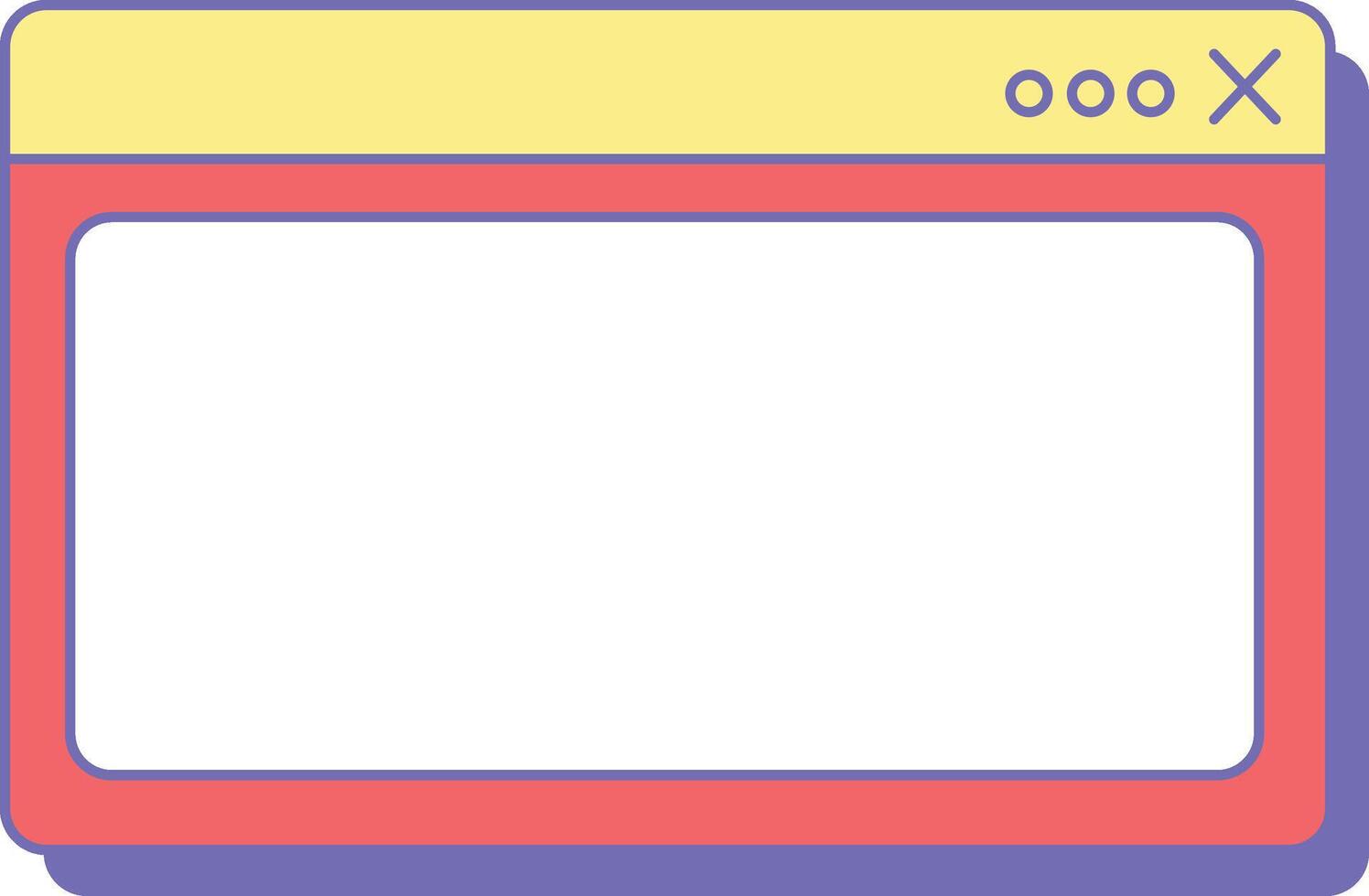 Floating Window Interface vector