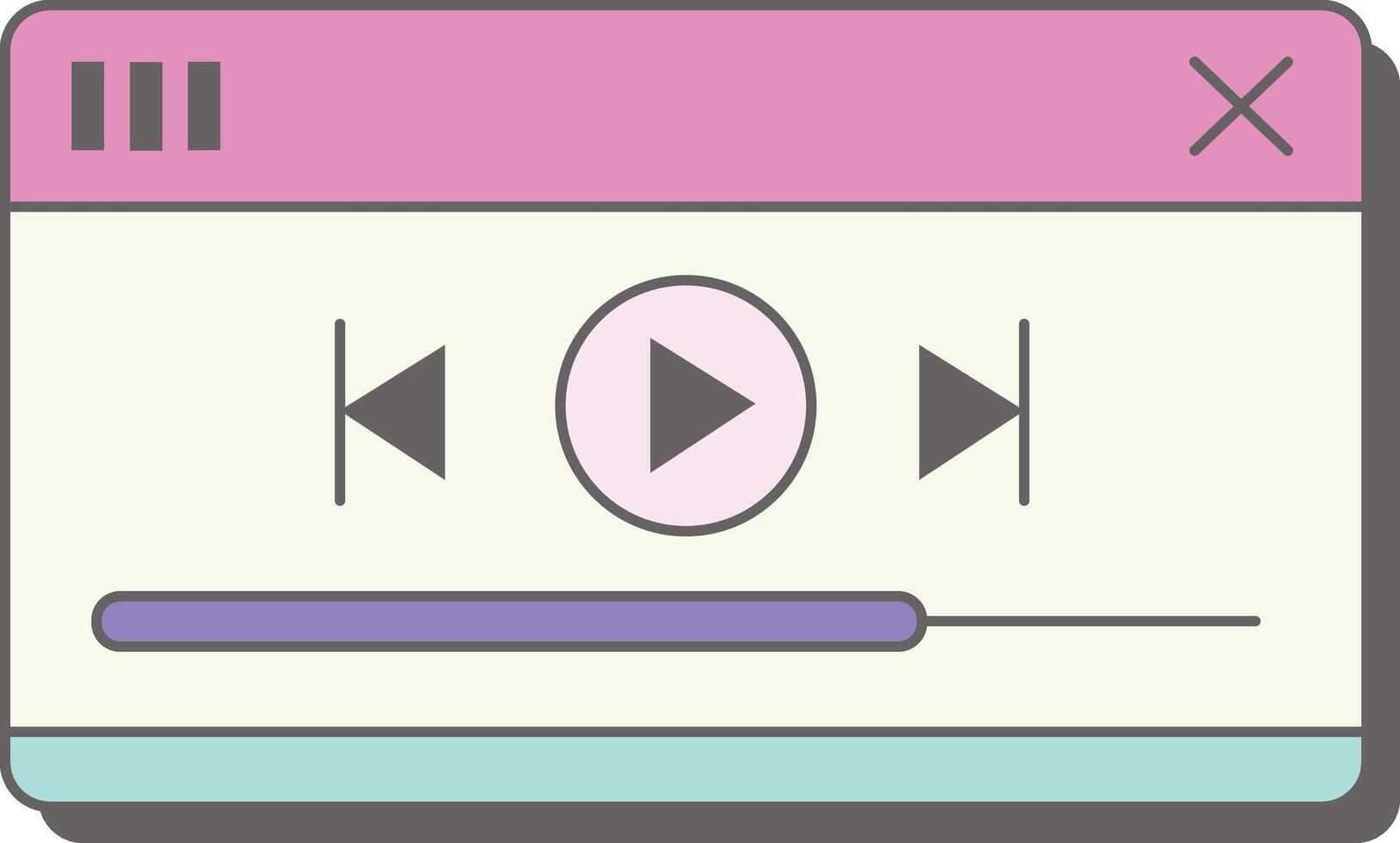 Audio Player Web Component vector