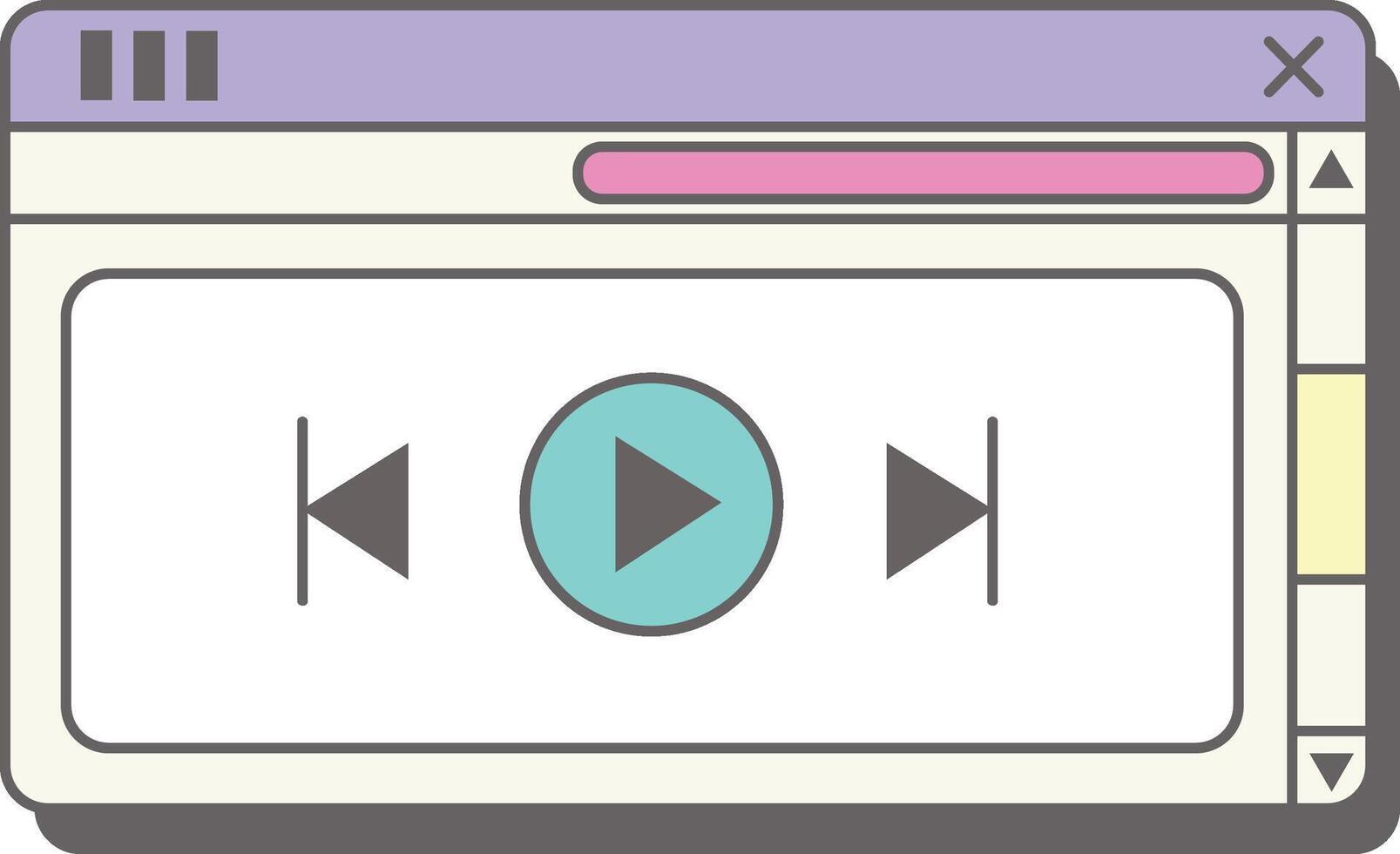 Seamless Web App Interface vector