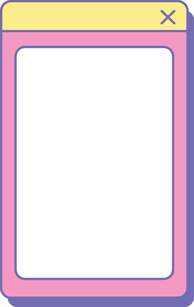 Minimalist Mobile UI Design vector