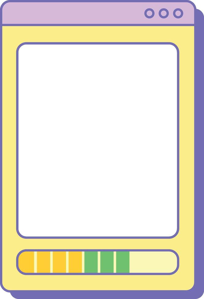 Tabbed Navigation System vector