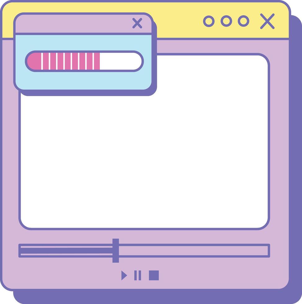 Pop Up Window with Sliders vector