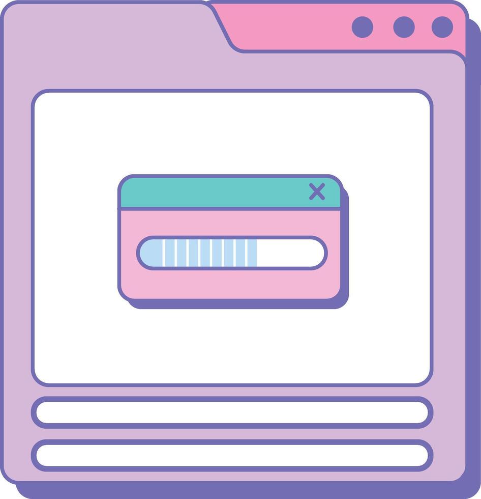 User Friendly Web Interface vector