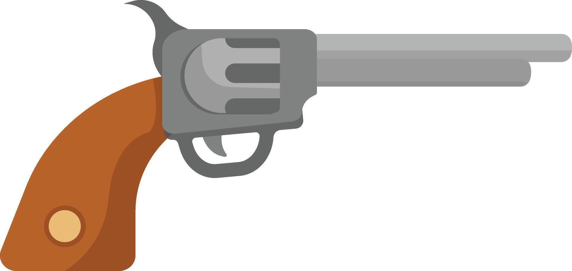 Wild West Cowboy Revolver Gun vector