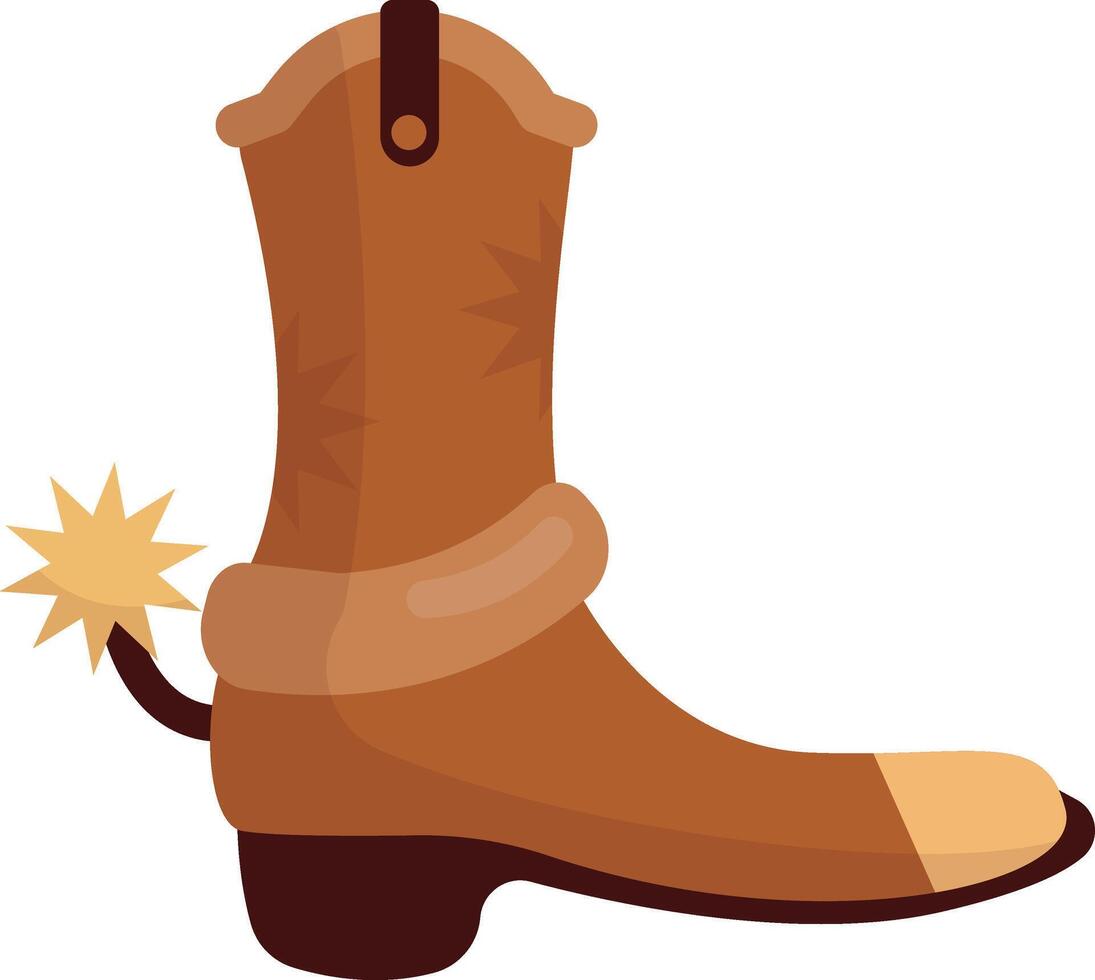 Wild West Cowboy Boot vector