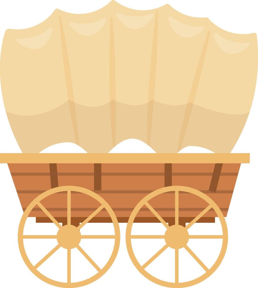 Wild West Caravan vector