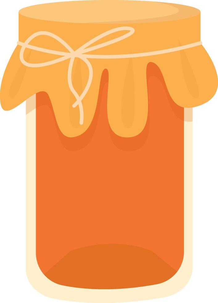 Rustic Jar of Golden Honey vector
