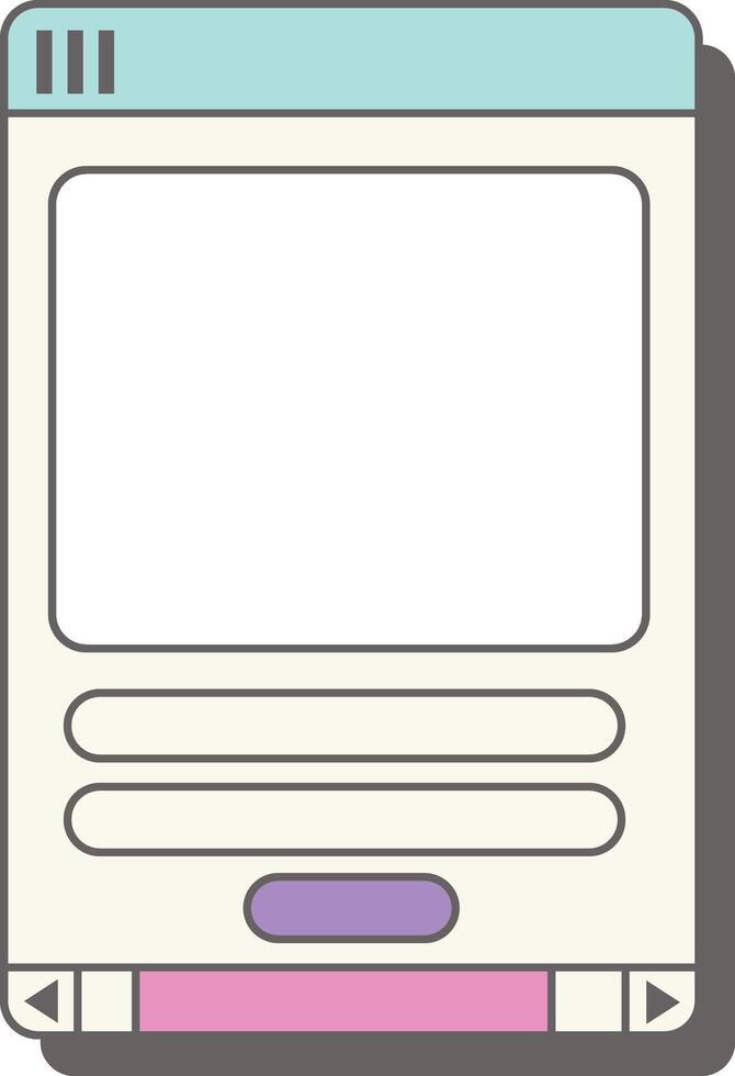 Streamlined User Panel vector
