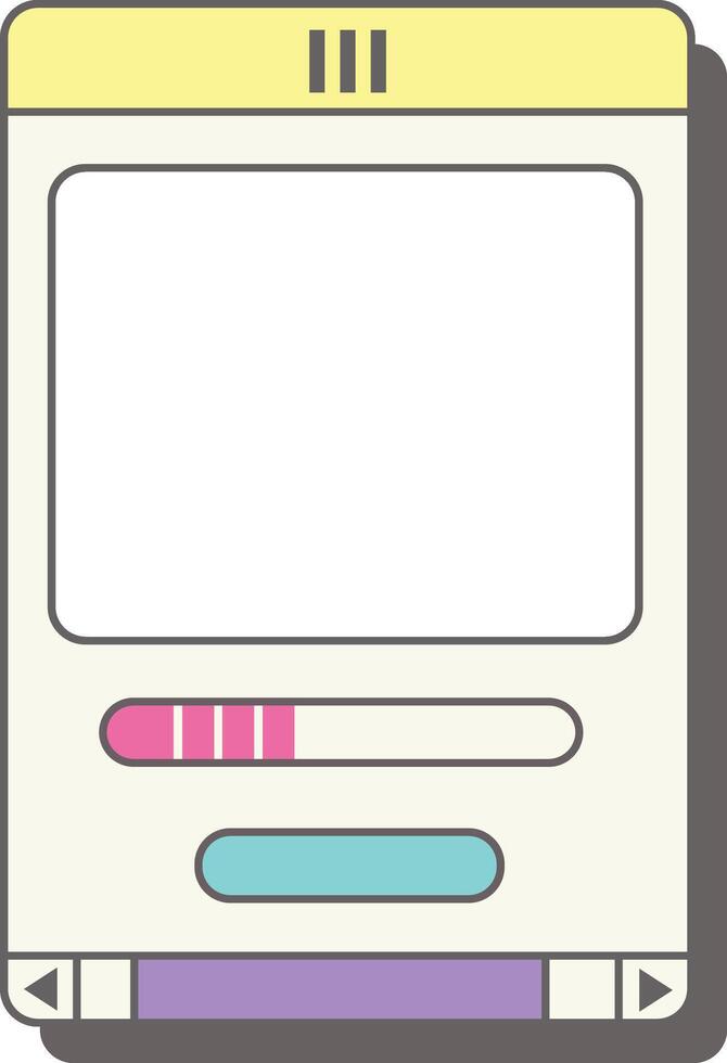 Responsive Navigation Layout vector