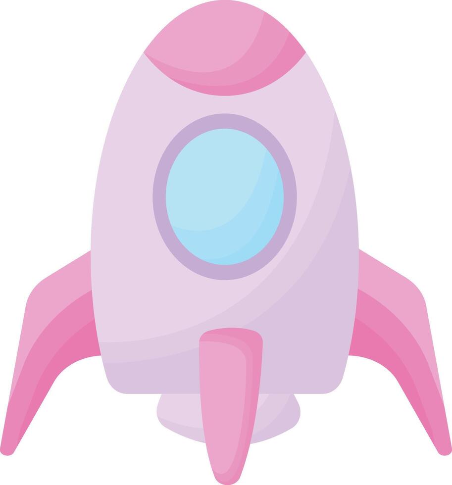Cartoon Rocket and Spaceships vector