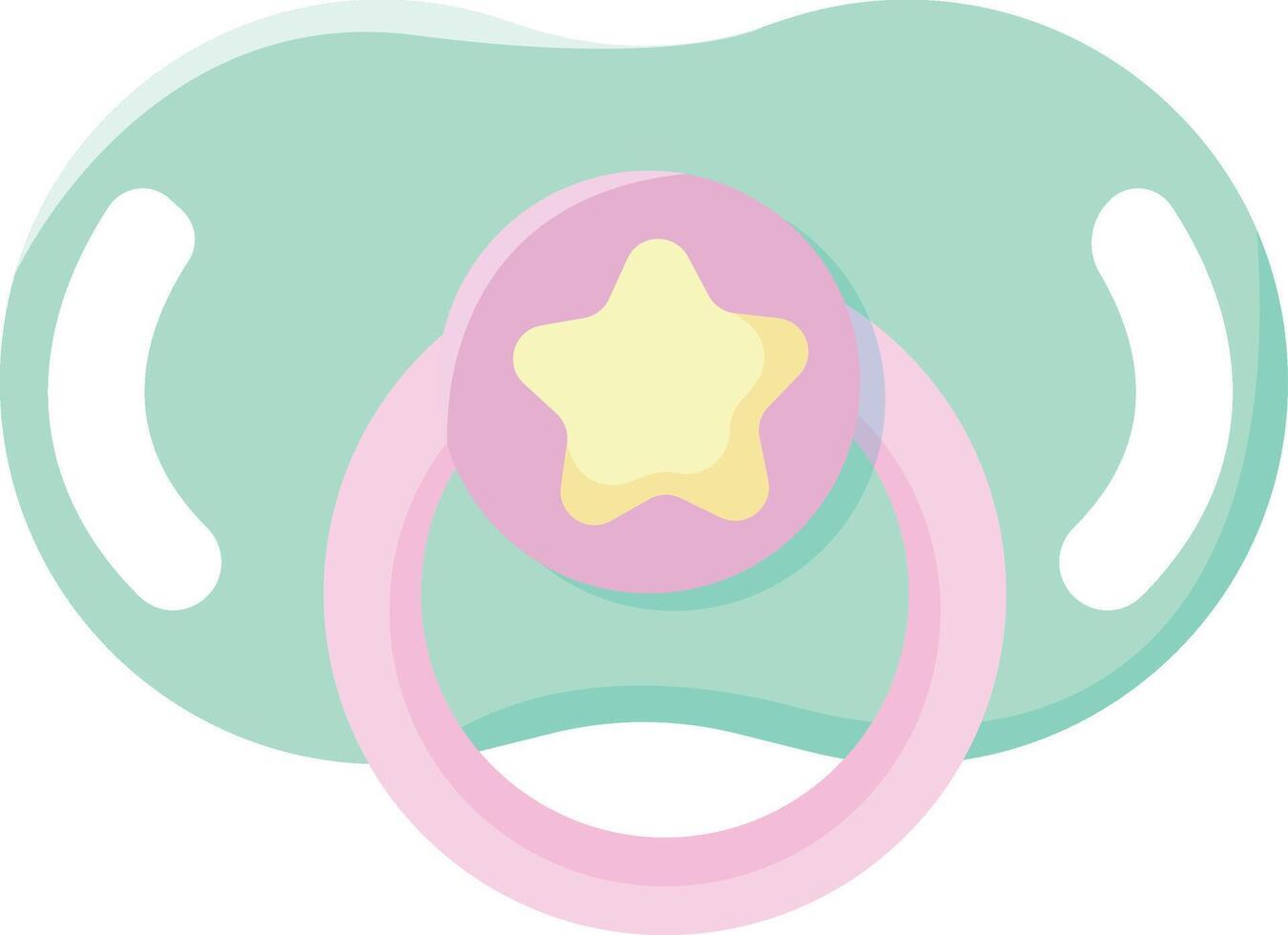 Soft and Gentle Baby Pacifier vector