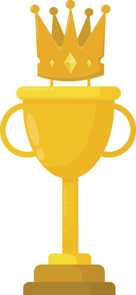 Crowned Gold Cup vector
