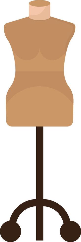 Brown Mannequin Stand vector