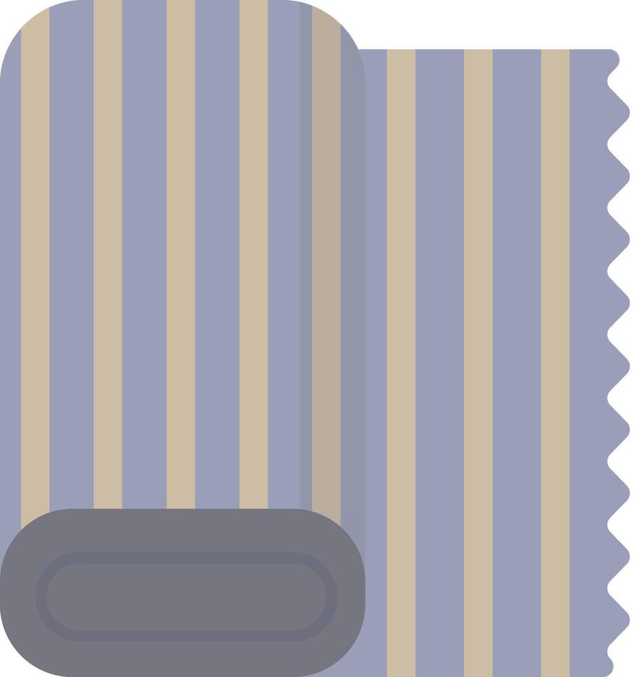 Striped Fabric Roll vector