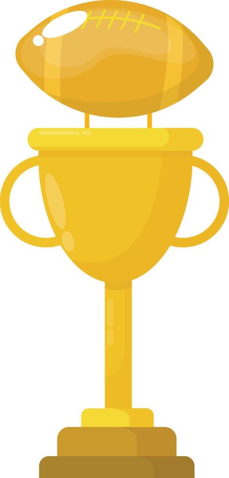 Super Bowl Style Trophy vector
