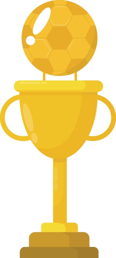 Double Handle Soccer Trophy vector