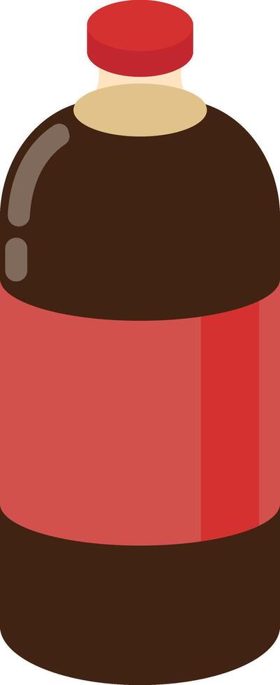 Dark Cola Soda Bottle vector