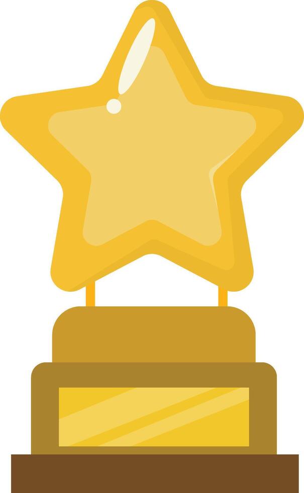 Star Plaque Trophy vector