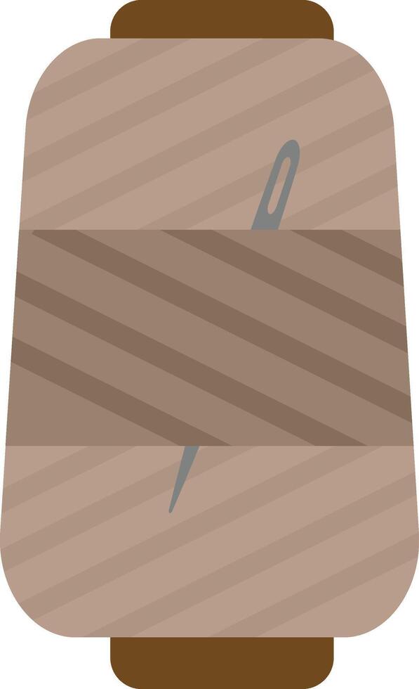 Beige Thread Spool vector