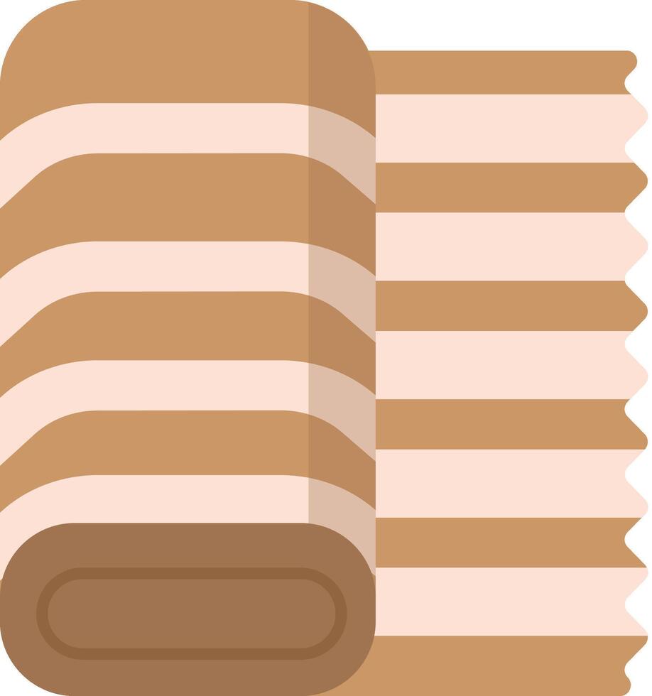 Horizontal Stripe Fabric Roll vector