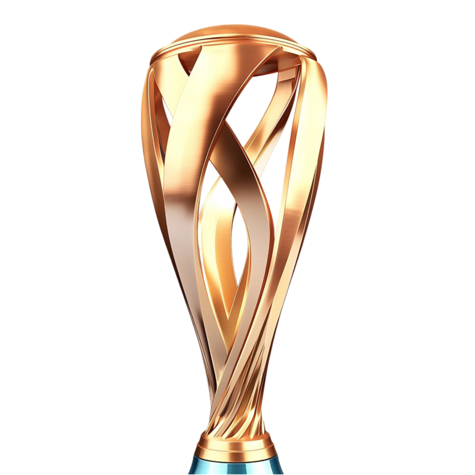Golden Trophy Cup on png