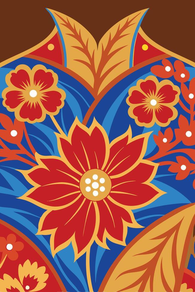 A colorful flower vector