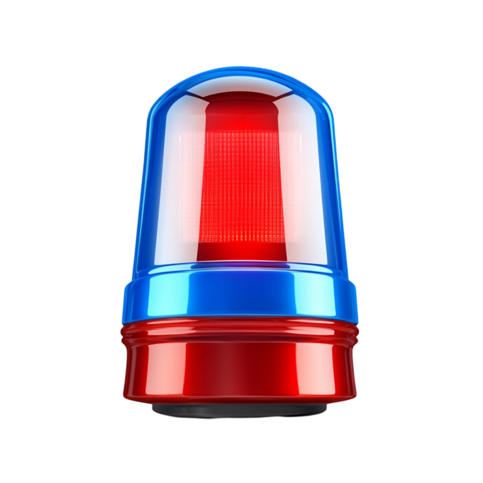 Red and Blue Police Siren Light png