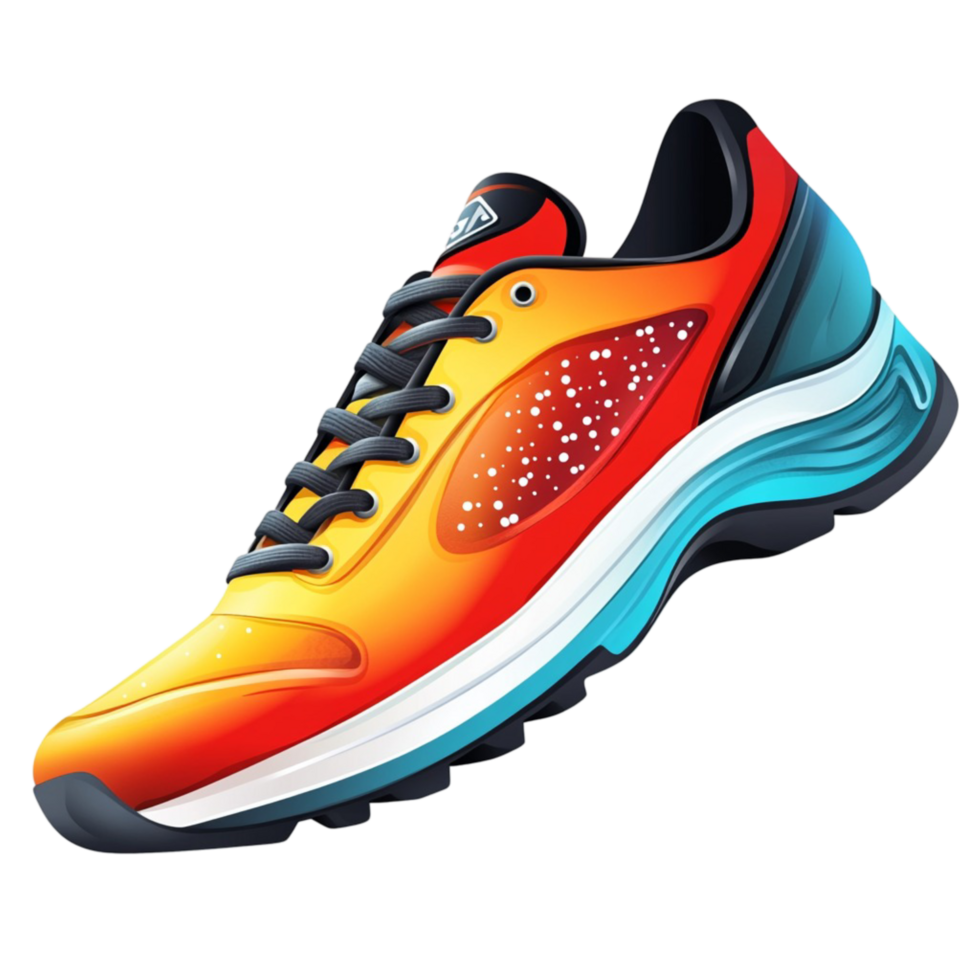 Modern Colorful Running Shoes for Athletes png