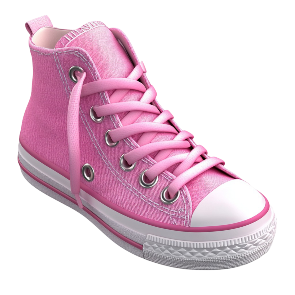 Pink High Top Sneakers for Girls Fashion Footwear png