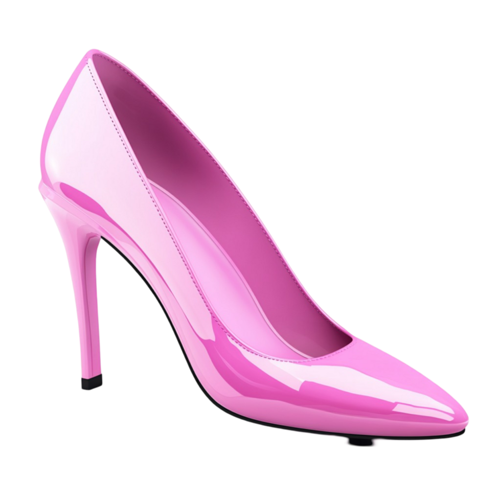 Shiny Pink High Heel Shoes for Py and Events png