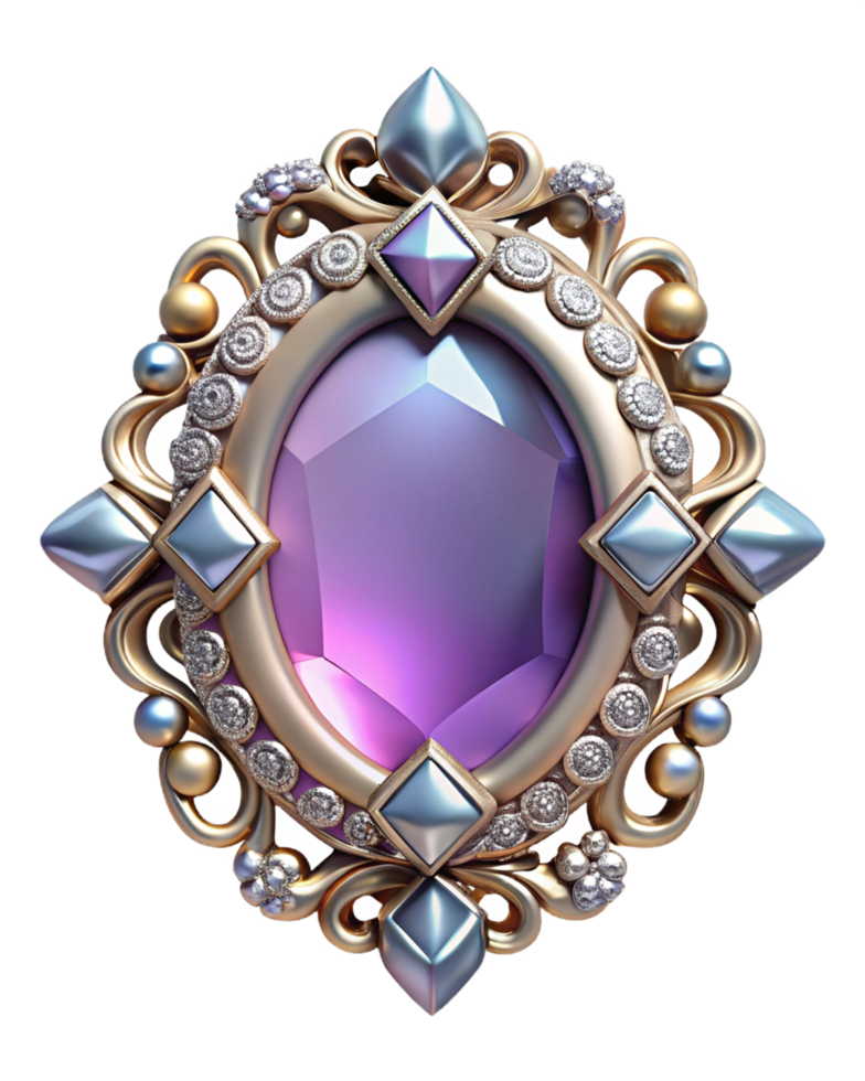 Exquisite decorative frame with intricate patterns and sparkling brilliance on transparent background png