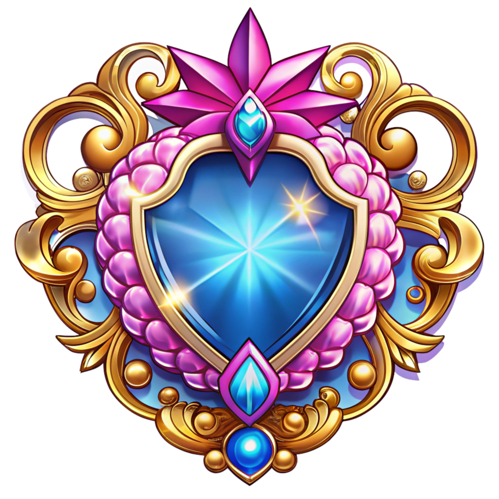 Premium diamond-studded ornamental frame with intricate artistry on transparent background png
