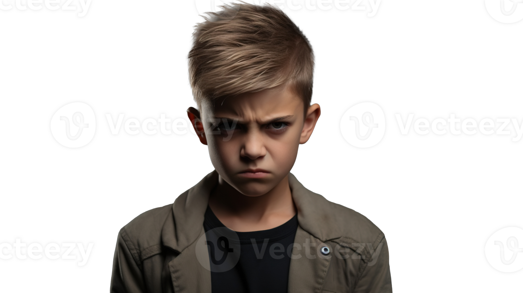Upset Boy Looking Directly Moody Face, Transparency png