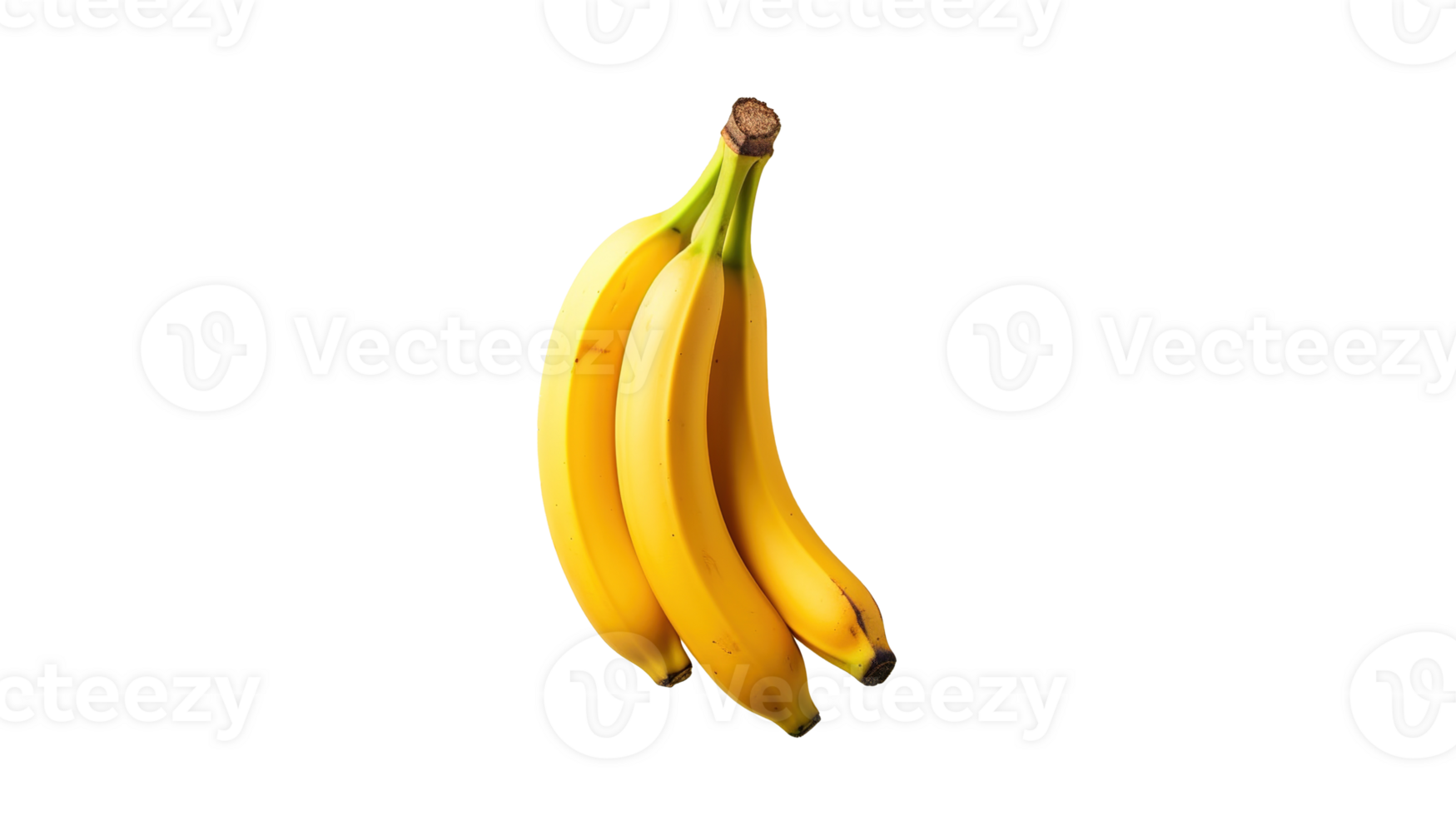 Yellow Banana Fruit on Transparent Background. Fresh, Wholesome, Snack png
