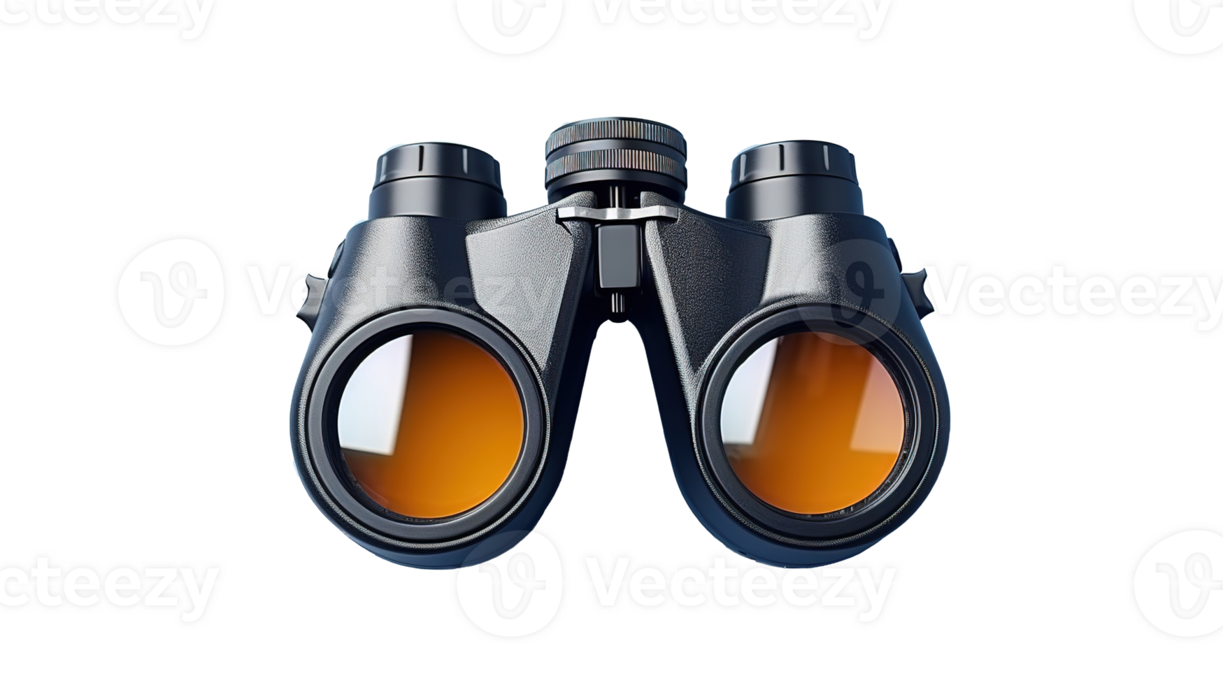 Binoculars Isolated on Transparent Background with Copy Space. Vision, Exploration, Discovery png