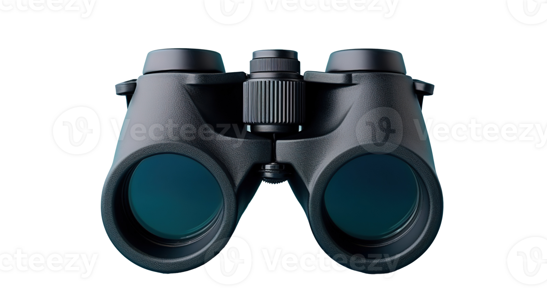 Binoculars with Copy Space on Transparent Background. Scouting, Tracking, Watching png