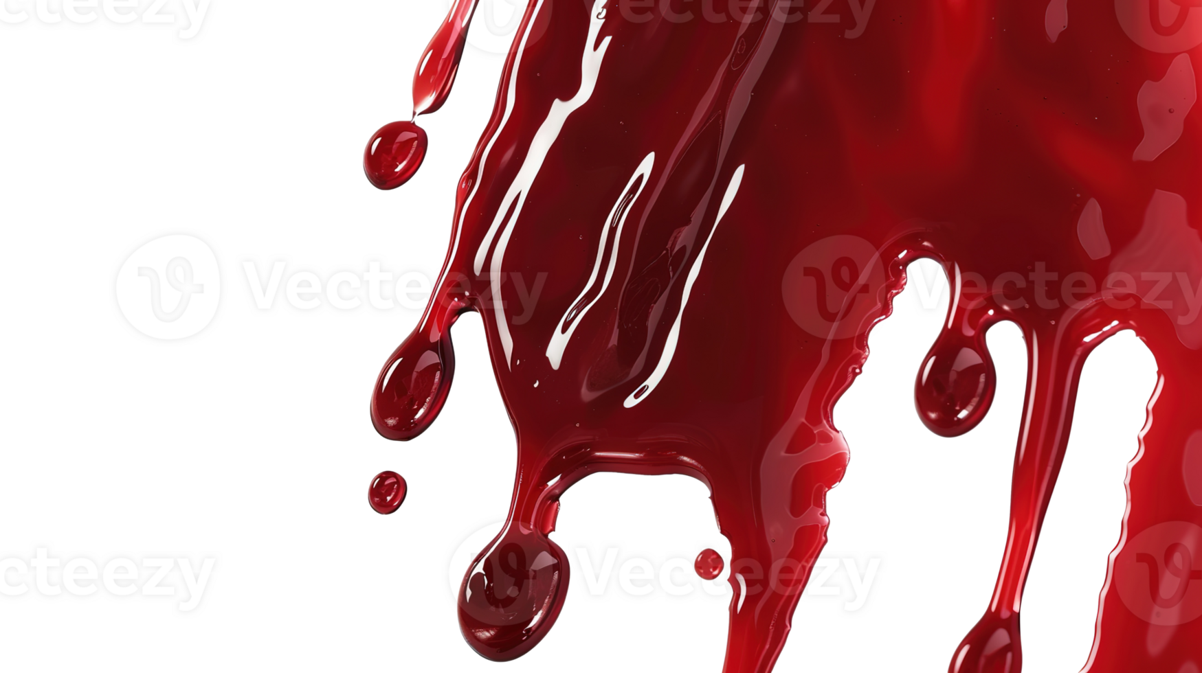 Blood Drip Isolated on Transparent png