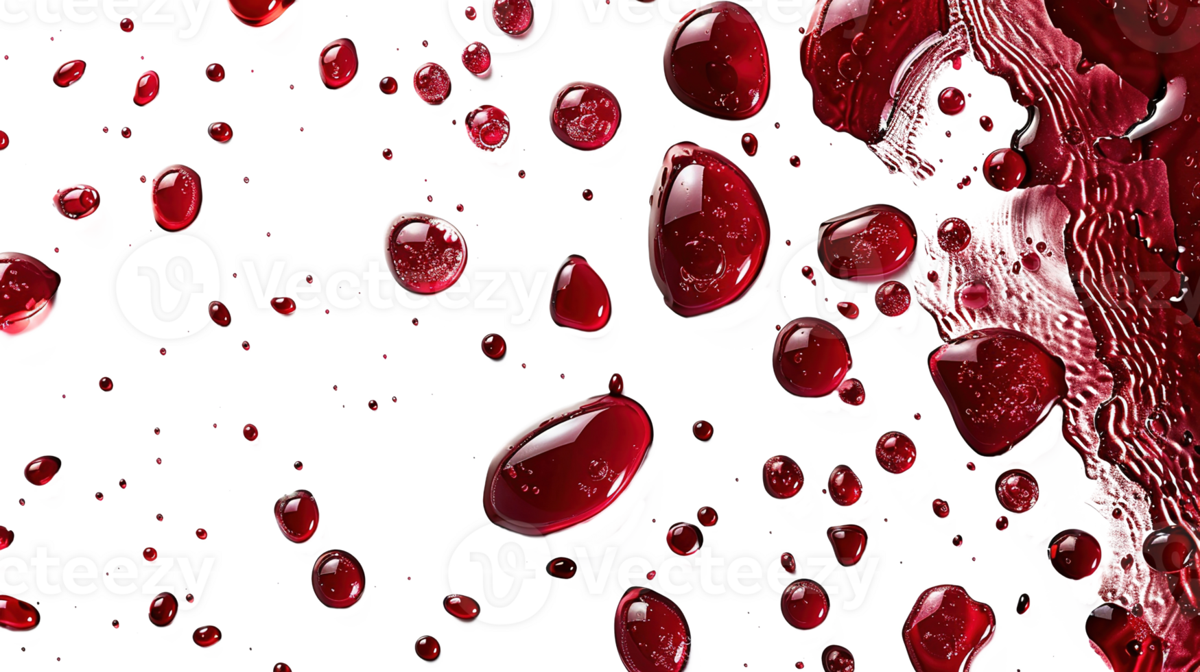 Blood Drip Isolated on Transparent Background png
