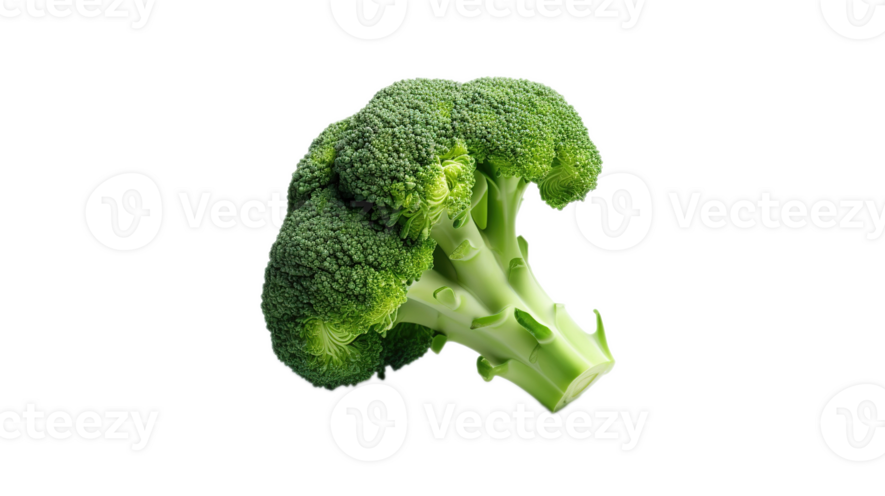 Fresh Green Broccoli Isolated on Transparent Background. Nutritious, Organic, Superfood, Vegan, Natural png