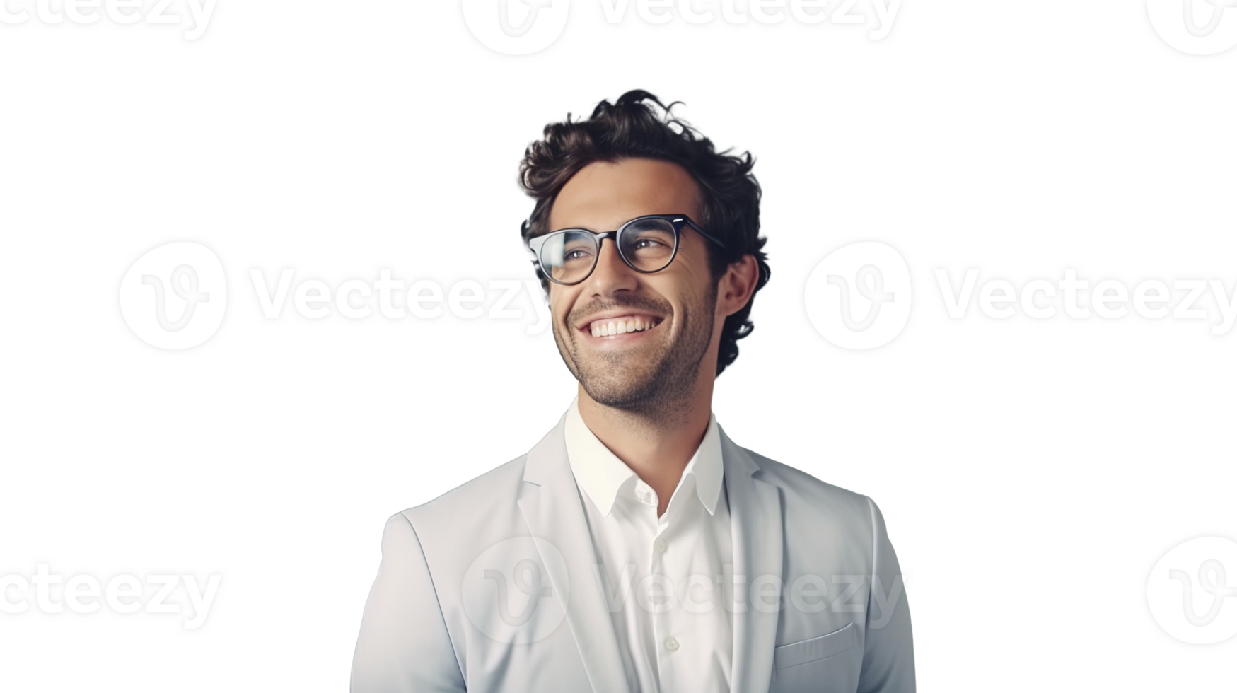 Cheerful Corporate Professional Man on Transparent, Business and Success png