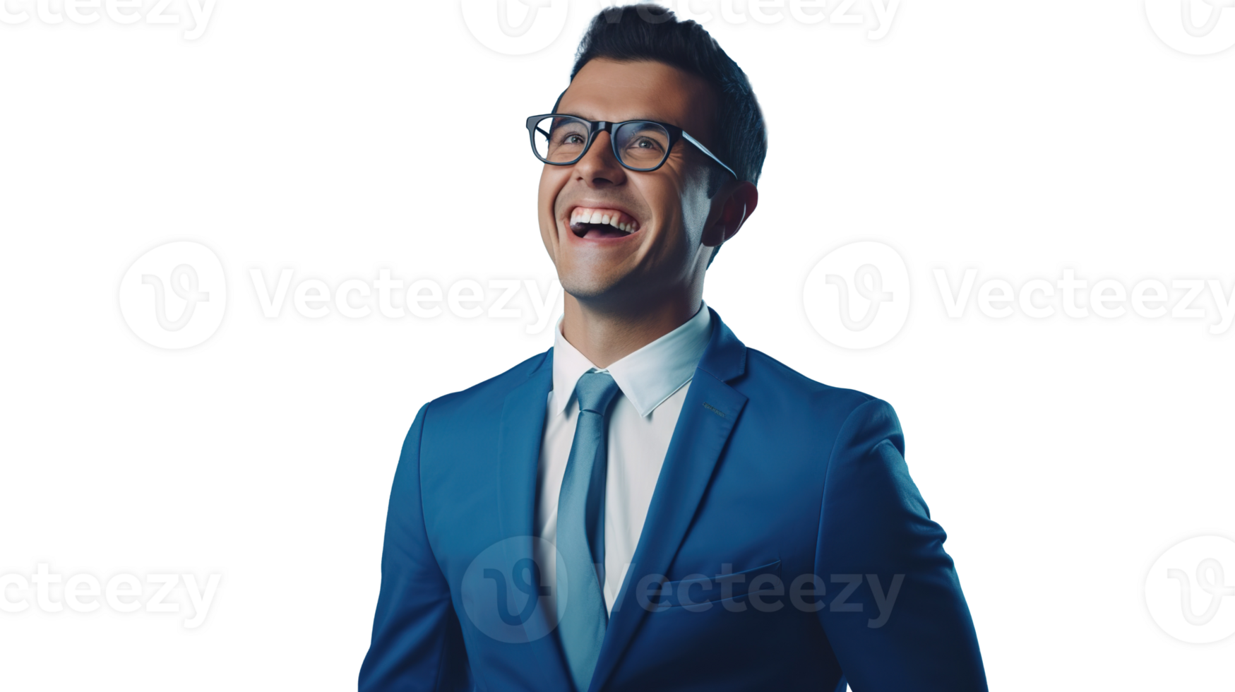Smiling Confident Businessman on Transparent Background, Professional and Cheerful png