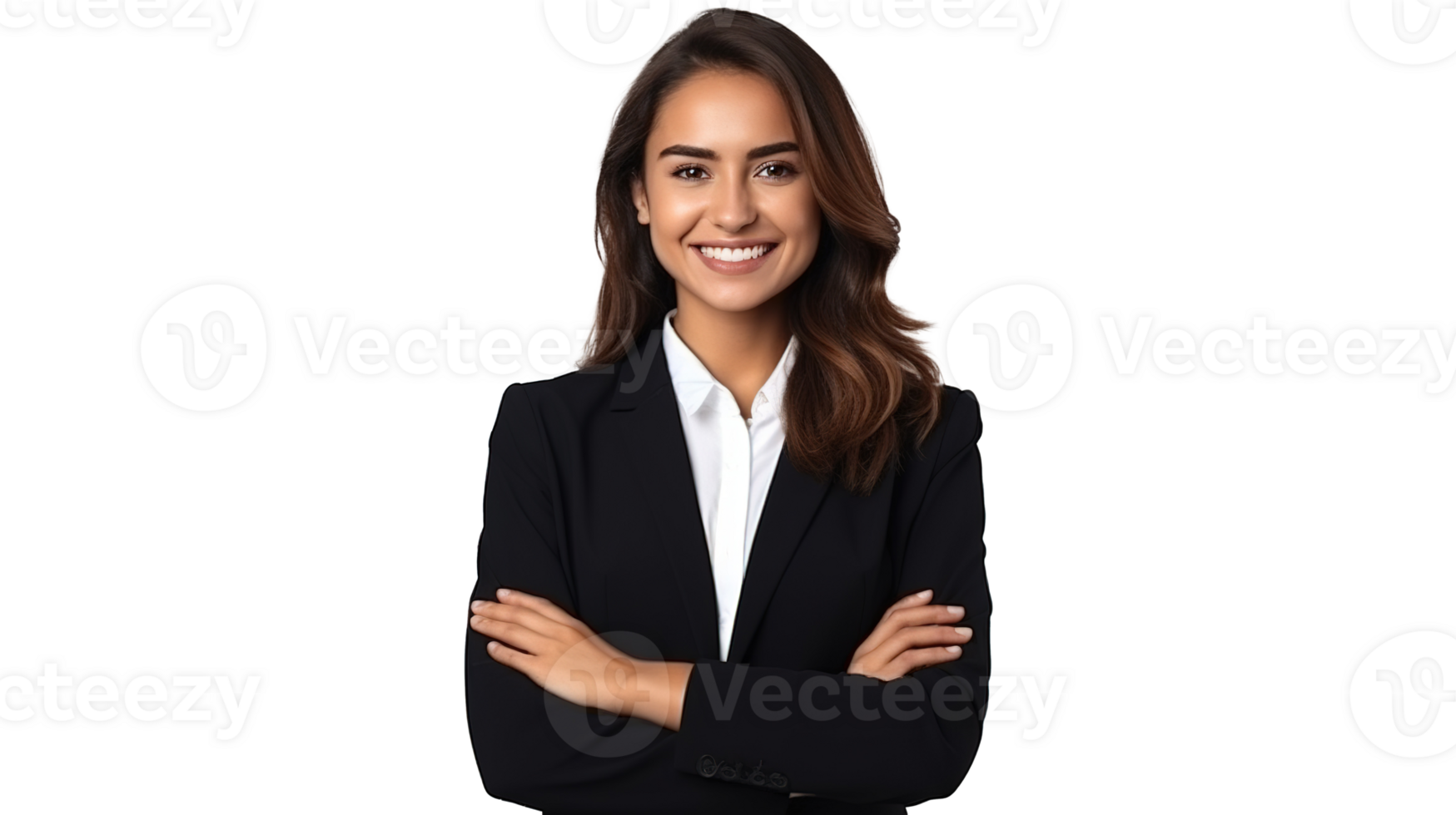 Successful Young Female Entrepreneur Isolated on Transparent png