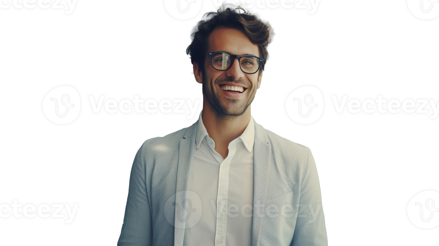 Young Happy Cheerful Professional Business Businessman Man on Transparent Background png