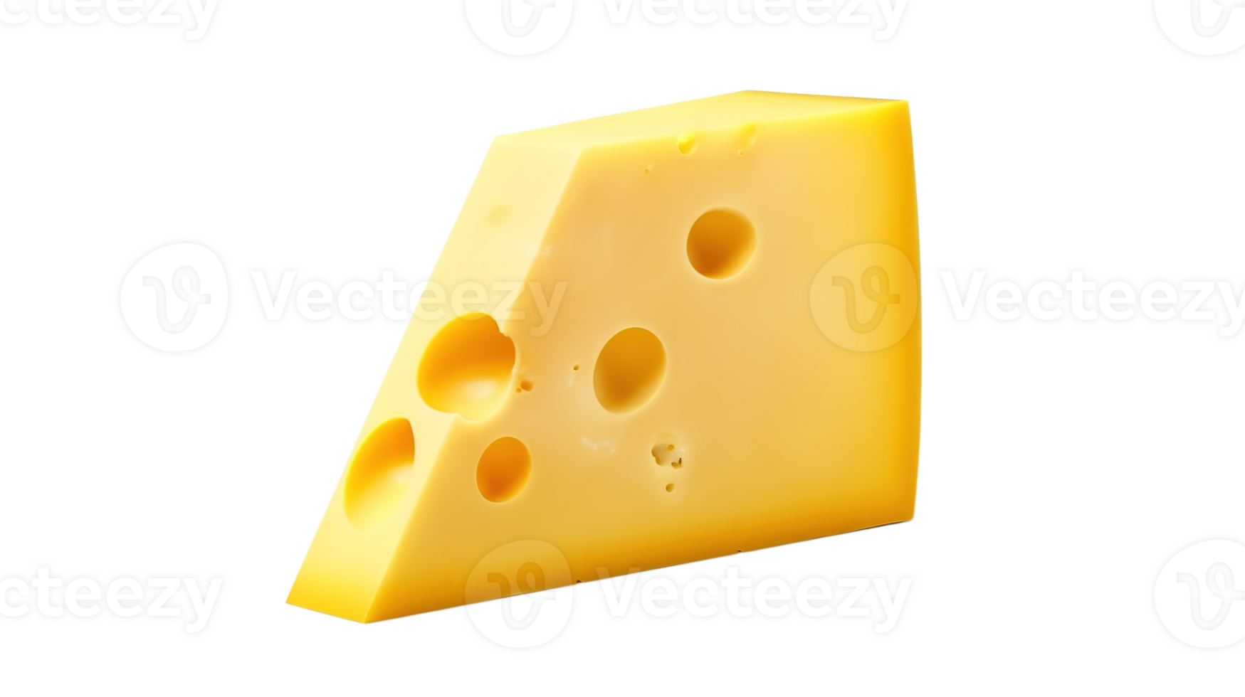 Piece of Cheese on Transparent Background. Food, Dairy, Calcium png