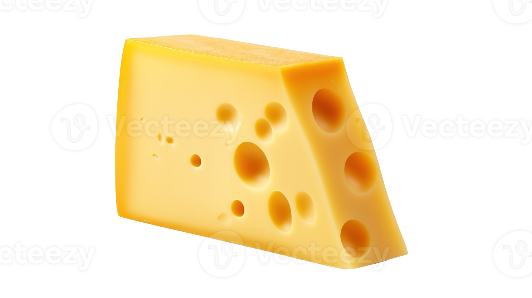 Piece of Cheese on Transparent Background. Food, Vitamin, Dairy, Calcium png