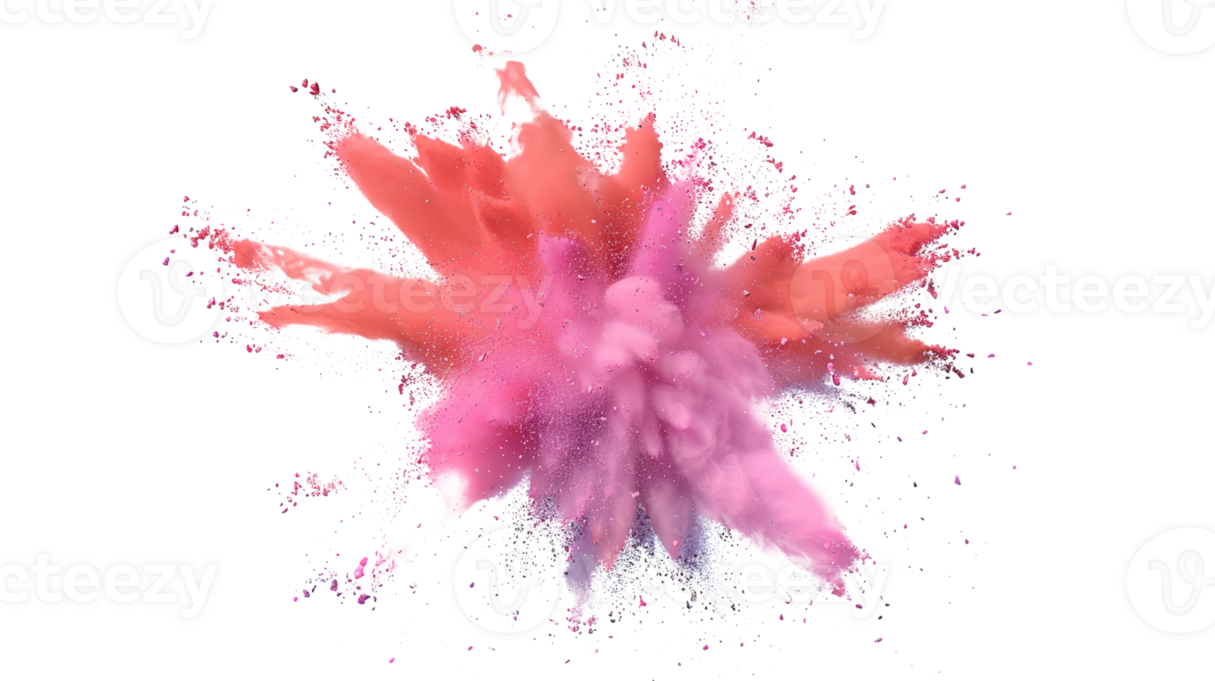 Rainbow Paint Explosion Isolated on Dynamic Colorful Splash png