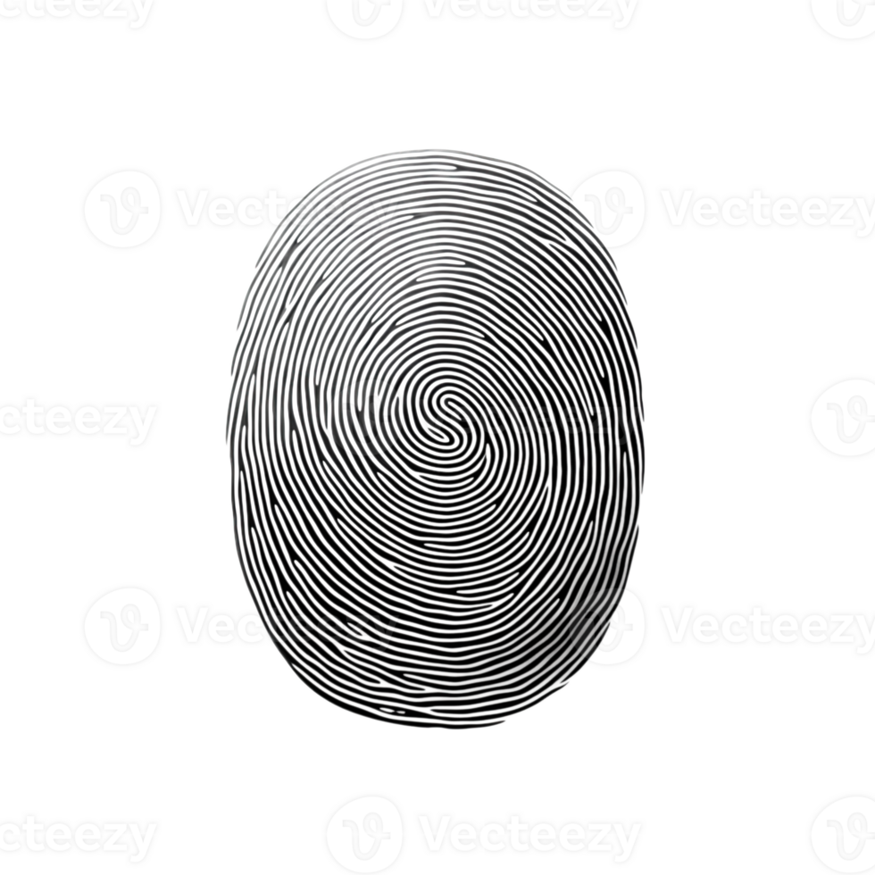 Fingerprint Scan Isolated on Transparent Security Privacy png